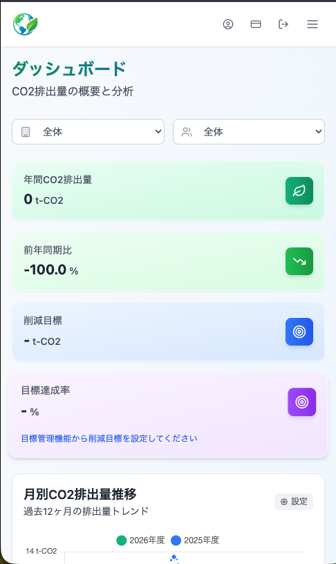 XeleTrack スマートフォン画面
